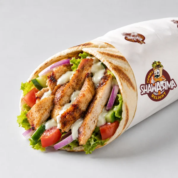 Yummy Shawarma Delight chicken shawarma wrap
