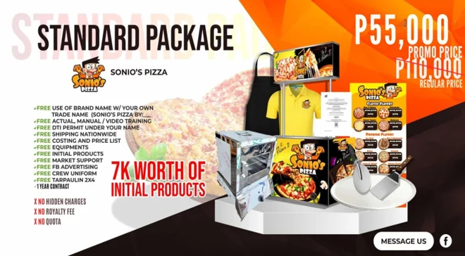 Sonio's Pizza standard food cart package